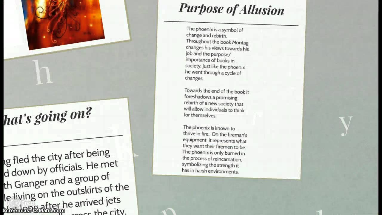 fahrenheit allusions essay