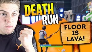 NOUVEAU DEATHRUN THE FLOOR IS LAVA SUR FORTNITE CRÉATIF !!