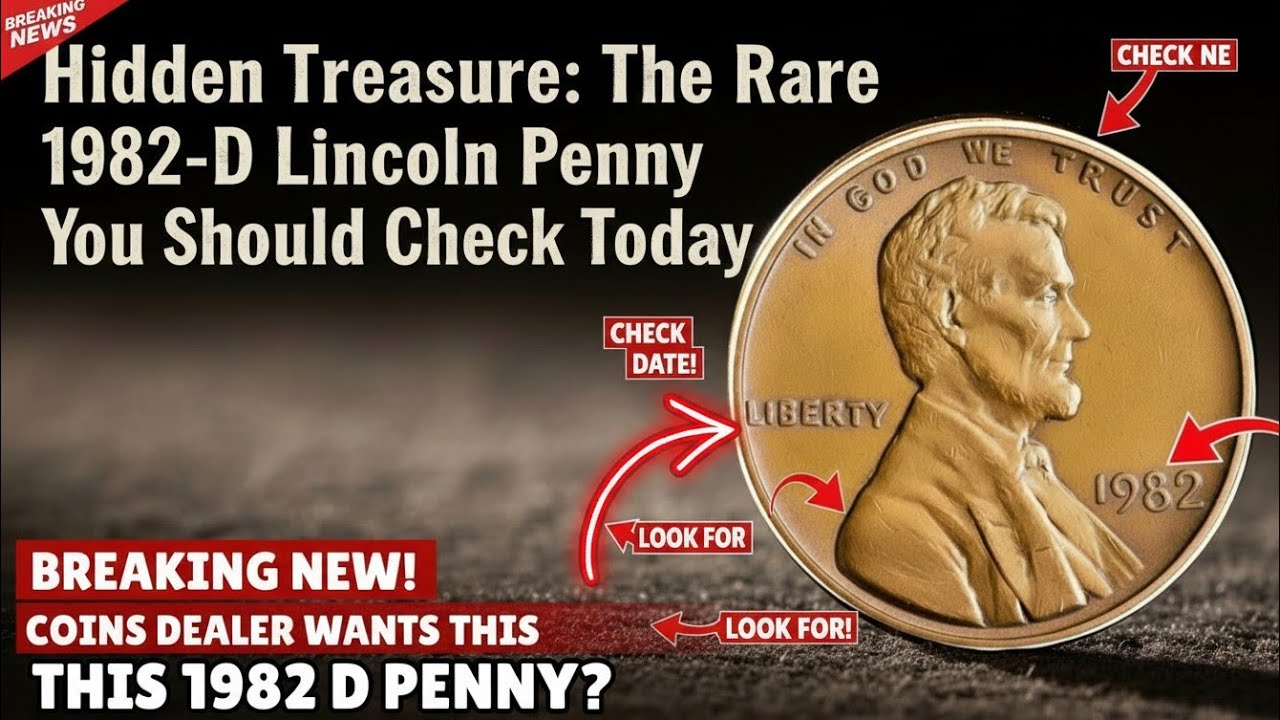 Скрытое сокровище: редкая монета «Линкольн Пенни» 1982-D, которую стоит проверить сегодня.