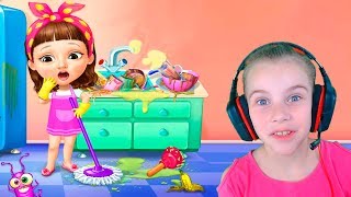 МИЛАЯ МАЛЫШКА УБОРКА Веселое видео для детей игровой мультик детская игра TutoTOONS screenshot 5