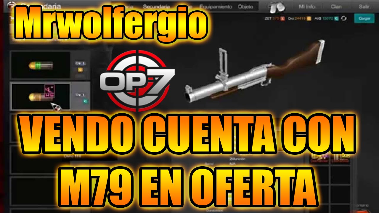 babon bangkok (VENDIDA) VENDO CUENTA CON M79 OFERTA ES MI CUENTA OFICIAL BARATA op7 operation 7