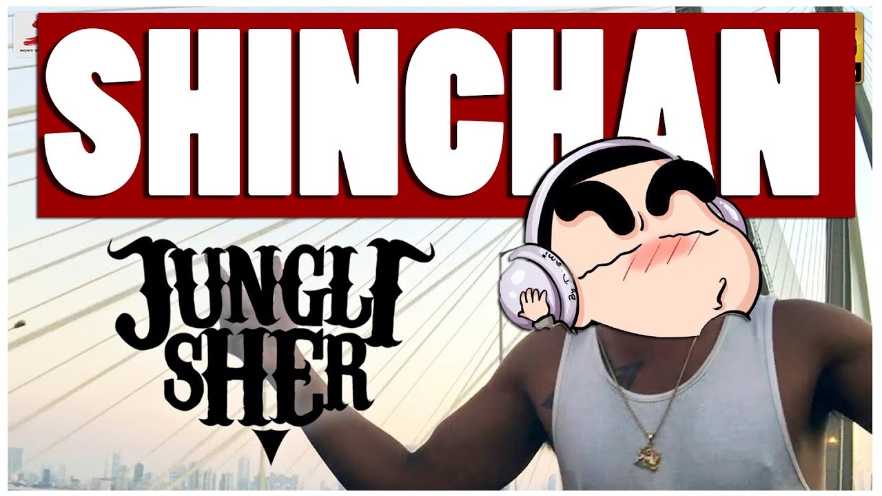 SHINCHAN | Jungli Sher Shinchan Version | Divine Jungli Sher Ft. Shinchan Hindi Song Cartoon Version