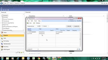 Series Post in Dynamics GP