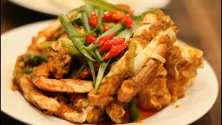 Stir Fried Crab With Crab Paste Delicious Crab Recipe Finger Licking Good .. Yeah