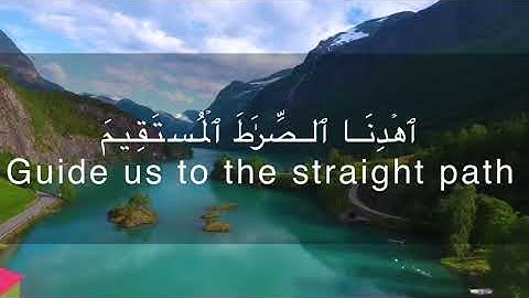 القران سورة الفاتحة مترجمة بالانجليزية /koran sourat al fatiha english traduction