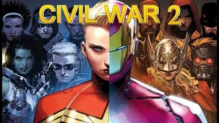 CIVIL WAR 2  HISTORIA COMPLETA  avengers  inhumanos  x men  guardianes de la galaxia