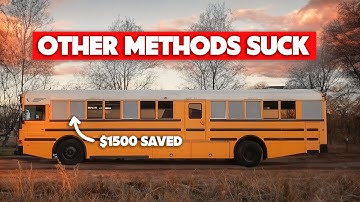 The BEST WAY to delete windows! // Skoolie Build Ep. 6