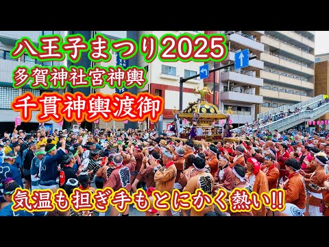八王子まつり2025⑤  多賀神社宮神輿「千貫みこし」渡御　Hachioji Festival  2025.8.3