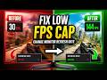 How To Fix Low FPS Cap in Games (Change Monitor Refresh Rate)