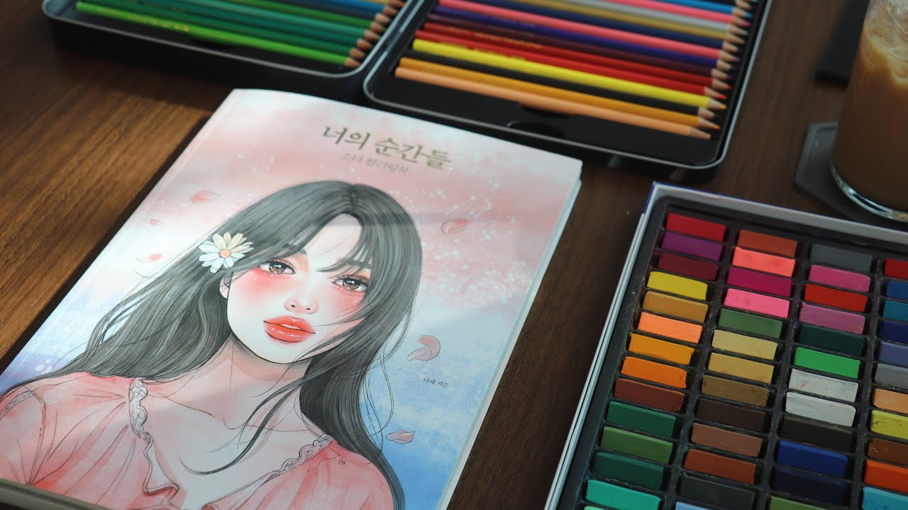 ASMR 🌷coloreando ilustraciones coreanas ✨🇰🇷(#asmr #asmrenespañol #coreadelsur)