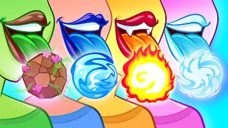 Magical Creatures as Four Elements || Crazy Party Hacks With Friends by Teen-Z House