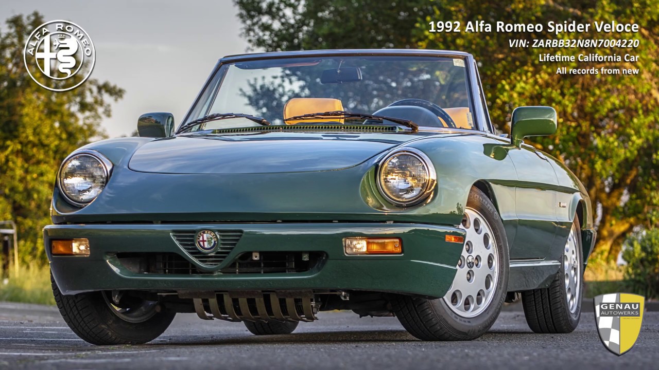 No Reserve: 1992 Alfa Romeo Spider Veloce for sale on BaT Auctions sold  for $18,750 on May 25, 2020 (Lot #31,842) Bring a Trailer
