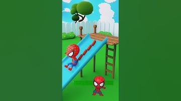 Lil Spidey playing and Annoying Hulk #hulk #spiderman #funnyanimation #blenderanimation #hero