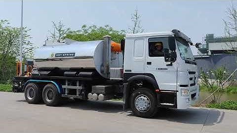 Automatic Asphalt distributor operation steps