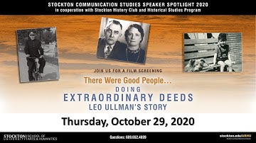 "There Were Good People...Doing Extraordinary Deeds: Leo Ullman