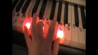 Video thumbnail of "aprender piano para principiantes- rapido y facil"