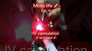 mbbs life ? day_16 ? IV cannulation technique ? mbbs medical aiims motivation minivlog shorts