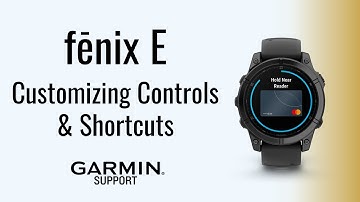 fēnix® E | Customizing Controls & Shortcuts | Garmin Support