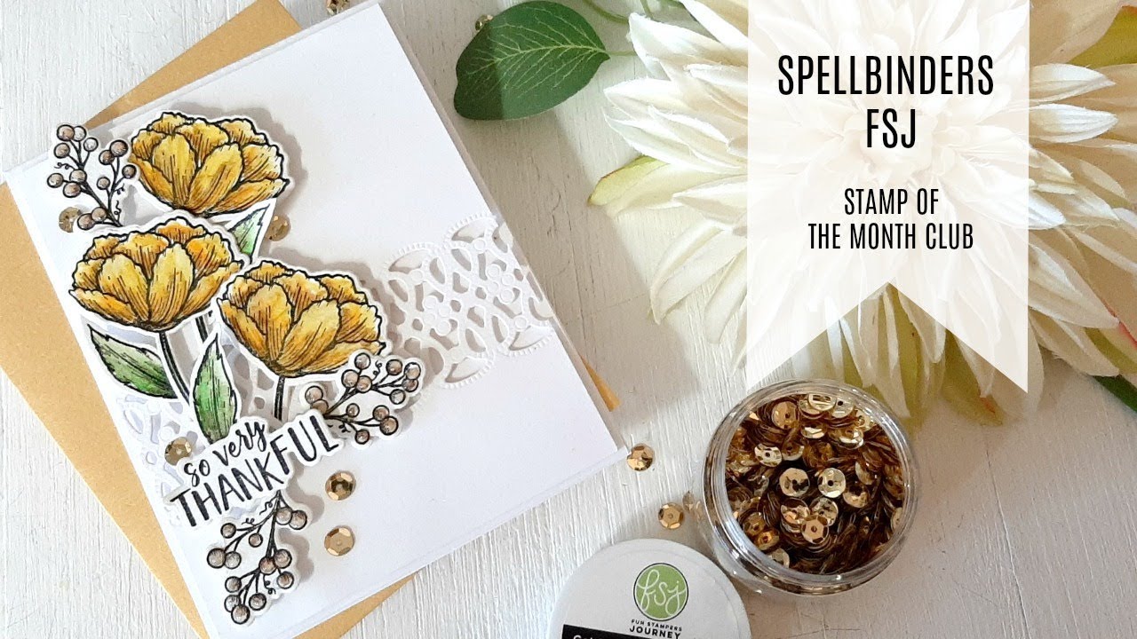 Spellbinders — набор клуба «Марка месяца FSJ» / сентябрь 2019 г. / Благословение дружбы