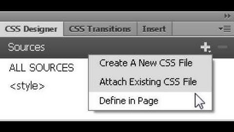 How To Attach CSS and JavaScript Files With HTML using Dreamweaver
