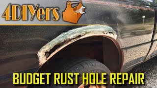 How to Fix Rust Holes on a Budget Using Fiberglass - NO WELDING