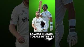 Test cricket lowest scores | #test #history #viralshorts