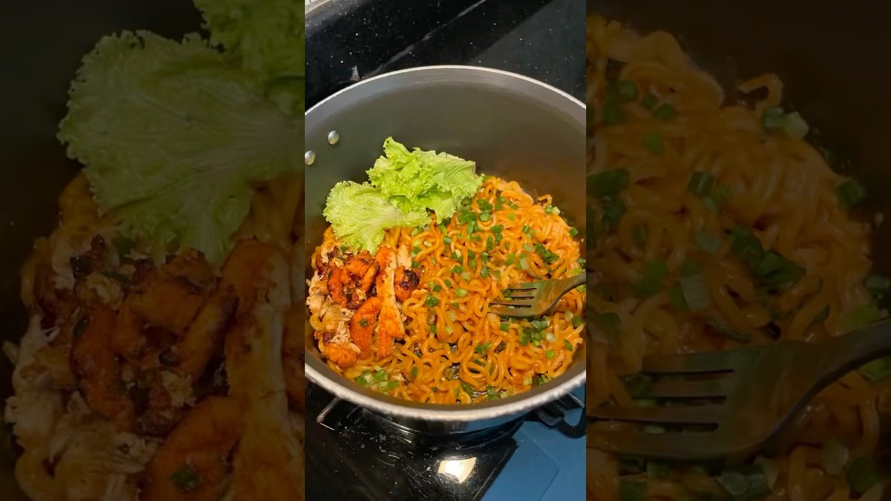 Nissin geki hot & spicy korean veg noodles 🍜🌶️ | 