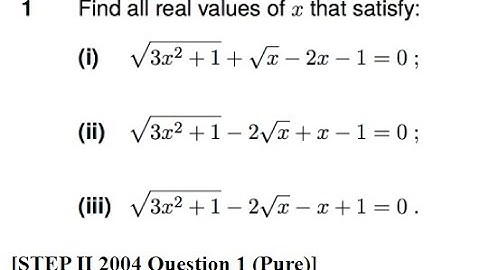 STEP 2 Q1 2004 - Cambridge Entrance Exam