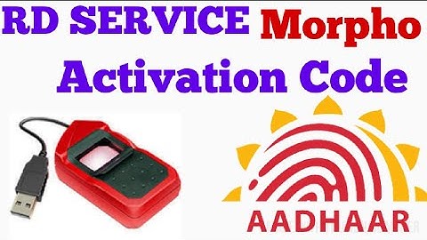 RD Service Morpho Activation Code | Morpho Device Registration | Rd Service Error Update Available