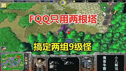 FQQ only uses two towers to handle two groups of level 9 monsters  and the blood mage shows the who - 天天要闻
