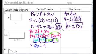 Unit 12.4 Application of Polynomials screenshot 3