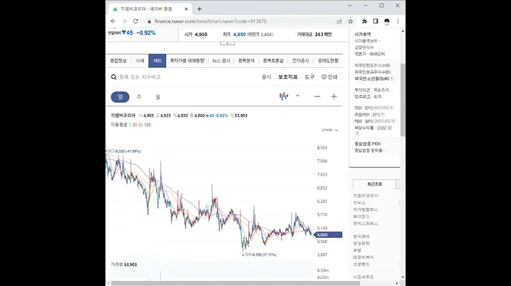 013870지엠비코리아 주가 전망 및 차트 분석
