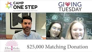 Camp One Step has a #GivingTuesday Announcement!