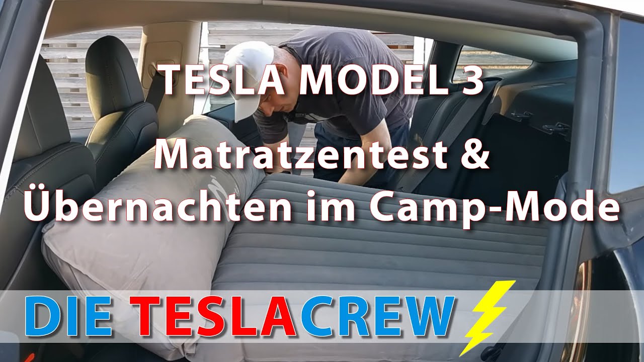 Tesla Model 3 und Tesla Model Y Camping Luftmatratze: Mobiler Schlafplatz  für Ausflug & Camping!