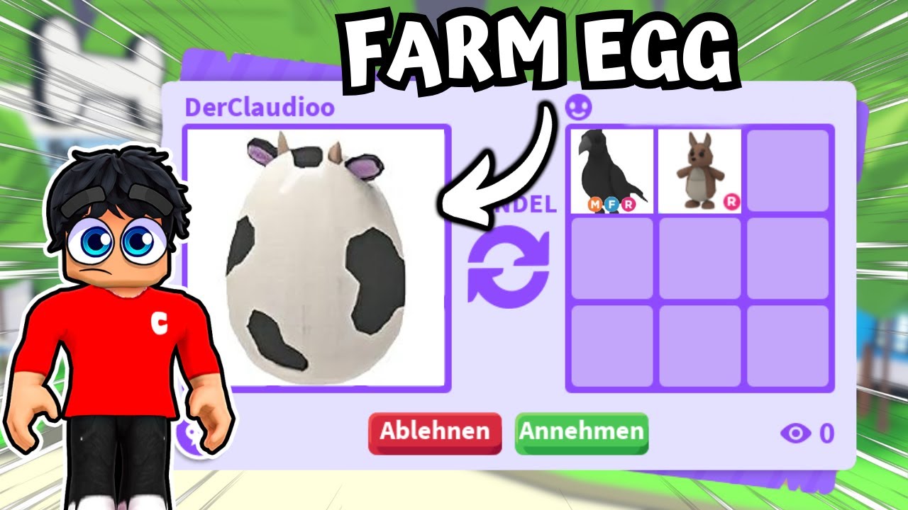 WAS KRIEGEN WIR FÜR UNSER FARM EGG!? Adopt Me Trading Challenge