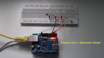 Arduino Ethernet Shield based server controlling LEDs