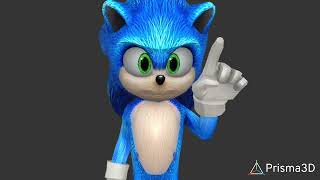 Sonic 3D intro screen