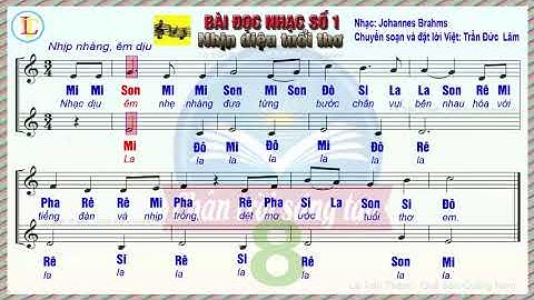 Bài đọc nhạc số 1 (Nhịp điệu tuổi thơ) – Karaoke đọc nhạc theo lời ca có bè/ ÂN lớp 8 Sách CTST