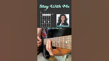 Stay With Me Miki Matsubara Guitar Cover With Chords Shorts 