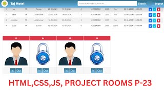 PART-23 || JAVASCRIPT PROJECT HOTEL MANAGEMENT SYSTEM | HTML | CSS | JAVASCRIPT PROJECT IN HINDI
