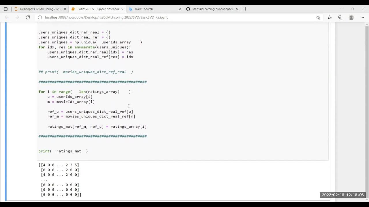 Machine Learning Foundations (2022) - SVD and recommender systems (part ...