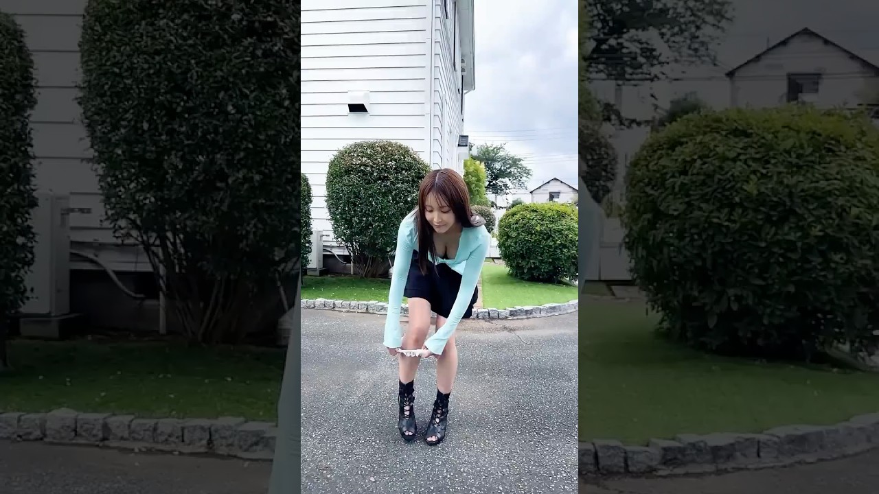踊ってみた 白い衣装パーツが飛んでも動じないwwwwwww👀 屋外ダンス #dance #shorts
