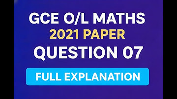 2021 O/L Part A Question 7 | ත්‍රිකෝණ ප්‍රිස්මය Explained in Sinhala