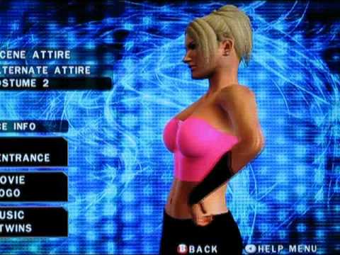 WWE Smackdown vs Raw 2010 - Lacey Von Erich CAW - 4 Attire Showcase