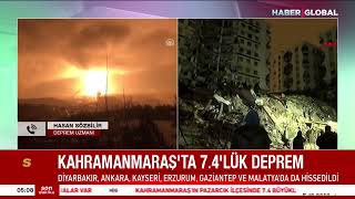 SONDAKİKA: Kahramanmaraş'ta Deprem Sonrası Büyük Yangın!