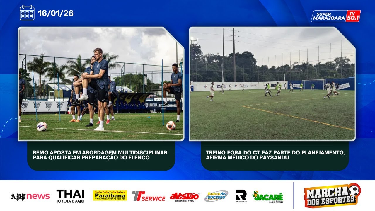 MARCHA DOS ESPORTES | EDIÇÃO DE 16/01/26 🔴INSCREVA-SE🔔