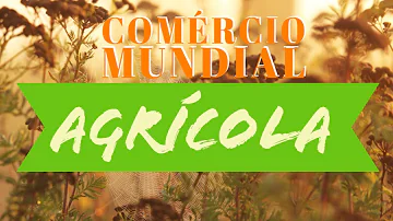 Como acontece o comércio mundial das produções agrícolas?