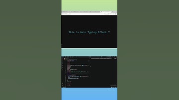 "Type Writer Text Effect | Smooth Auto-Auto Typing Animation Using HTML and CSS"!#css #html #shorts