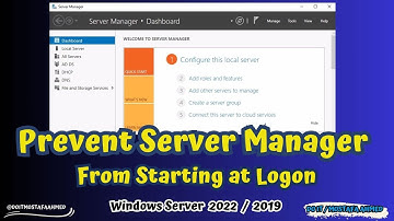 Prevent Server Manager from Starting at Logon | Windows Server 2019 /2022 #doit_mostafa