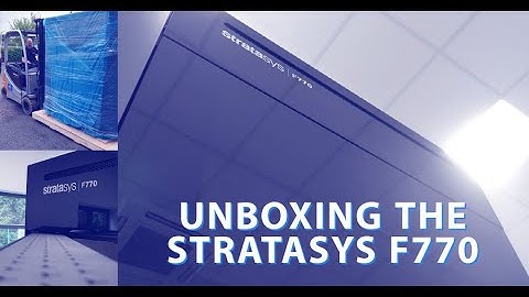 Unboxing a brand new Stratasys F770 3D printer!